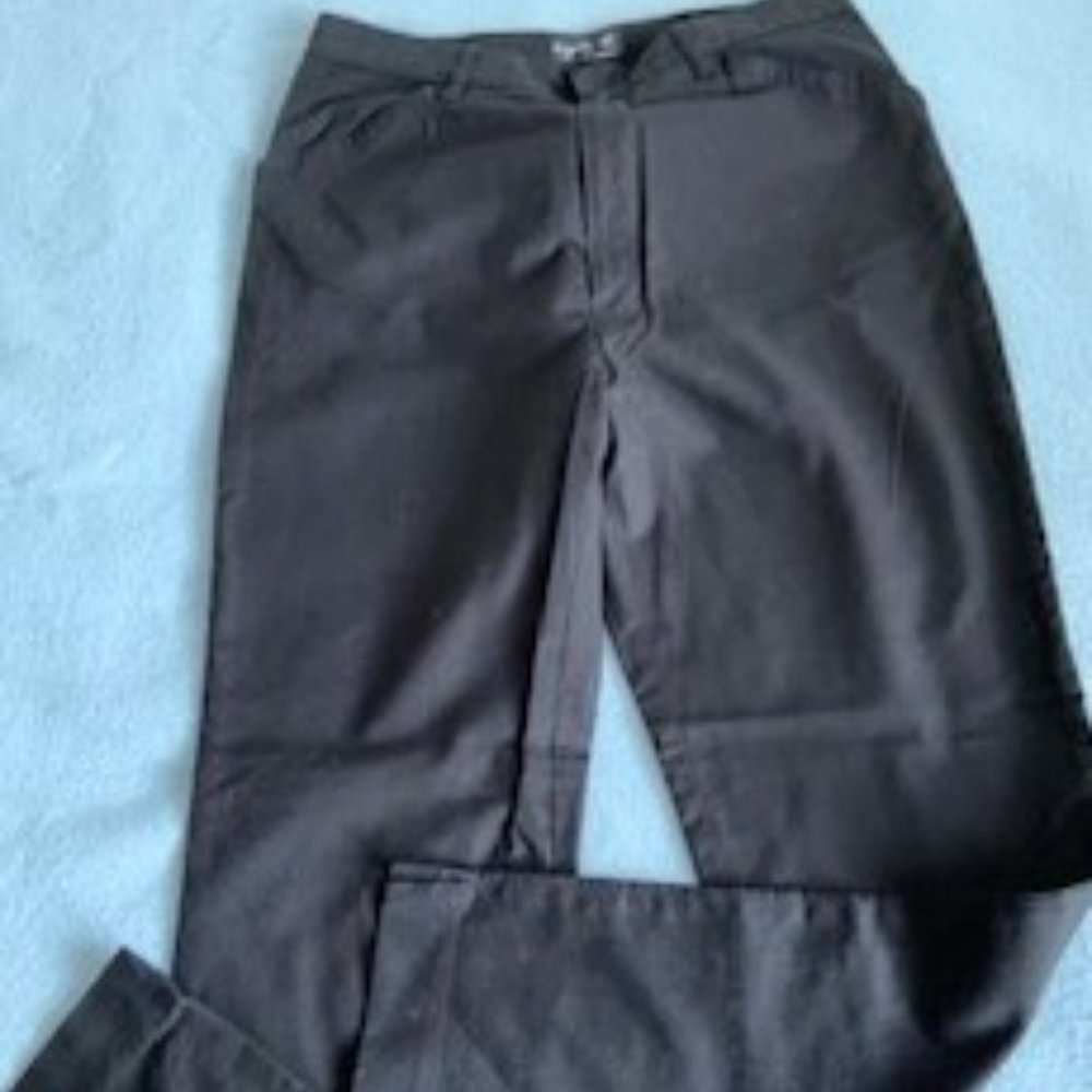 Agnes B. black cotton pants, long, made in France